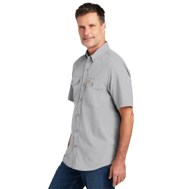 Carhartt 105292 Force Solid Short Sleeve Shirt - Steel