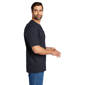 Carhartt K84 Workwear Short Sleeve Henley T-Shirt - Navy