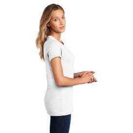 District DM104L Ladies Perfect Weight Crew Tee - Bright White