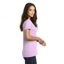 District DM1170L Women\'s Perfect Weight V-Neck Tee - Soft Purple