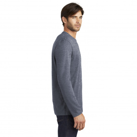 District DT105 Perfect Weight Long Sleeve Tee - Heathered Navy
