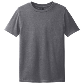 District DT108Y Youth Perfect Blend CVC Tee - Heathered Charcoal
