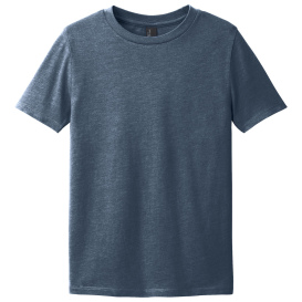 District DT108Y Youth Perfect Blend CVC Tee - Heathered Navy