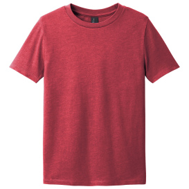 District DT108Y Youth Perfect Blend CVC Tee - Heathered Red