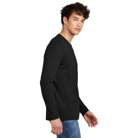 District DT109 Perfect Blend CVC Long Sleeve Tee - Black