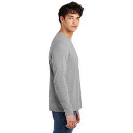 District DT109 Perfect Blend CVC Long Sleeve Tee - Grey Frost