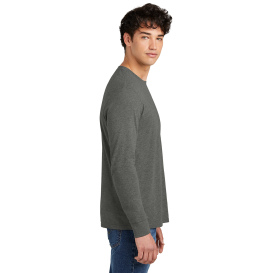 District DT109 Perfect Blend CVC Long Sleeve Tee - Heathered Charcoal