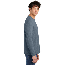 District DT109 Perfect Blend CVC Long Sleeve Tee - Heathered Navy