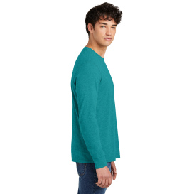 District DT109 Perfect Blend CVC Long Sleeve Tee - Heathered Teal