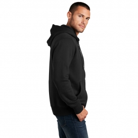 District DT1103 Perfect Weight Fleece Full-Zip Hoodie - Jet Black