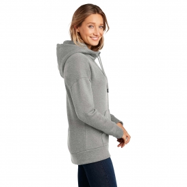 District DT1104 Women\'s Perfect Weight Fleece Drop - Heathered Steel