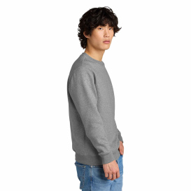 District DT1106 Perfect Weight Fleece Crew - Heathered Steel
