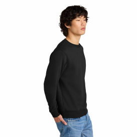 District DT1106 Perfect Weight Fleece Crew - Jet Black