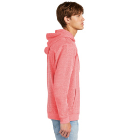 District DT1300 Perfect Tri Fleece Pullover Hoodie - Red Frost