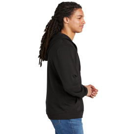 District DT1302 Perfect Tri Fleece Full-Zip Hoodie - Black