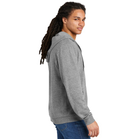 District DT1302 Perfect Tri Fleece Full-Zip Hoodie - Grey Frost