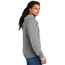 District DT1302 Perfect Tri Fleece Full-Zip Hoodie - Heathered Charcoal