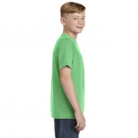 District DT130Y Youth Perfect Tri Tee - Green Frost