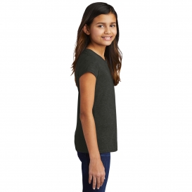 District DT130YG Girls Perfect Tri Tee - Black Frost