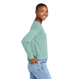 District DT1312 Perfect Tri Fleece Crewneck Sweatshirt - Heathered Eucalyptus Blue