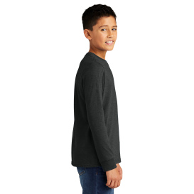 District DT132Y Youth Perfect Tri Long Sleeve Tee - Black Frost