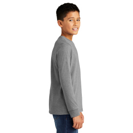 District DT132Y Youth Perfect Tri Long Sleeve Tee - Grey Frost