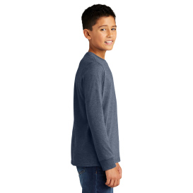 District DT132Y Youth Perfect Tri Long Sleeve Tee - Navy Frost
