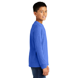 District DT132Y Youth Perfect Tri Long Sleeve Tee - Royal Frost
