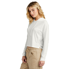 District DT1390L Women\'s Perfect Tri Midi Long Sleeve Hoodie - Natural