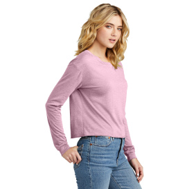 District DT141 Women\'s Perfect Tri Midi Long Sleeve Tee - Wisteria Heather