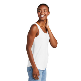 District DT151 Women's Perfect Tri Relaxed Tank - White