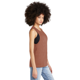 District DT153 Women\'s Perfect Tri Muscle Tank - Heathered Russet