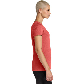 District DT188 Ladies Perfect Weight CVC Tee - Geranium Heather