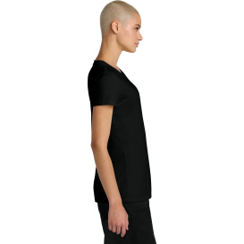 District DT188 Ladies Perfect Weight CVC Tee - Jet Black Heather
