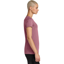 District DT188 Ladies Perfect Weight CVC Tee - Orchid Haze Heather