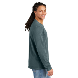 District DT2103 Wash Long Sleeve Tee - Deep Steel Blue