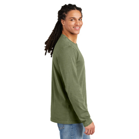 District DT2103 Wash Long Sleeve Tee - Olive Drab Green