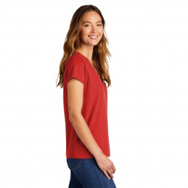 District DT5002 Women\'s The Concert Tee V-Neck - New Red