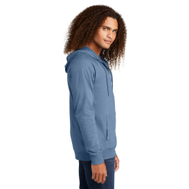 District DT573 Featherweight French Terry Full-Zip Hoodie - Flint Blue Heather