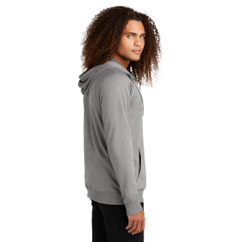 District DT573 Featherweight French Terry Full-Zip Hoodie - Light Heather Grey