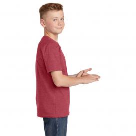 District DT6000Y Youth Very Important Tee - Heathered Red