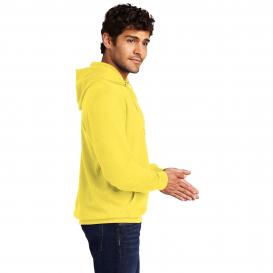 District DT6100 V.I.T. Fleece Pullover Hoodie - Light Yellow
