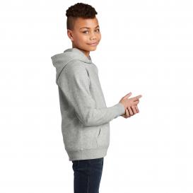 District DT6100Y Youth V.I.T. Fleece Hoodie - Light Heather Grey