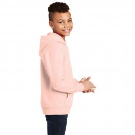 District DT6100Y Youth V.I.T. Fleece Hoodie - Rosewater Pink
