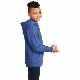 District DT6100Y Youth V.I.T. Fleece Hoodie - Royal Frost
