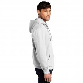 District DT6102 V.I.T. Fleece Full-Zip Hoodie - White