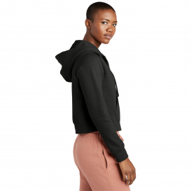 District DT6103 Womens V.I.T. Fleece Full-Zip Hoodie - Black