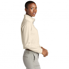 District DT6111 Women\'s V.I.T Fleece 1/2-Zip - Gardenia