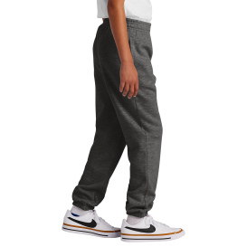 District DT6112Y Youth V.I.T Fleece Sweatpant - Heather Charcoal
