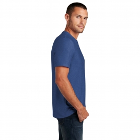 District DT7500 Flex Tee - Heathered Deep Royal